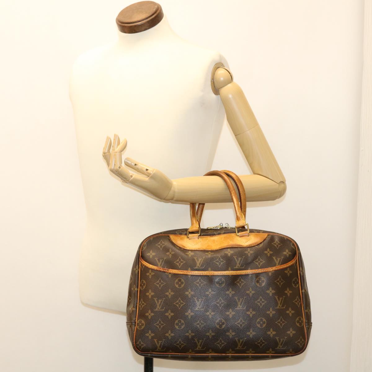 LOUIS VUITTON Monogram Deauville Hand Bag M47270 LV Auth 36918