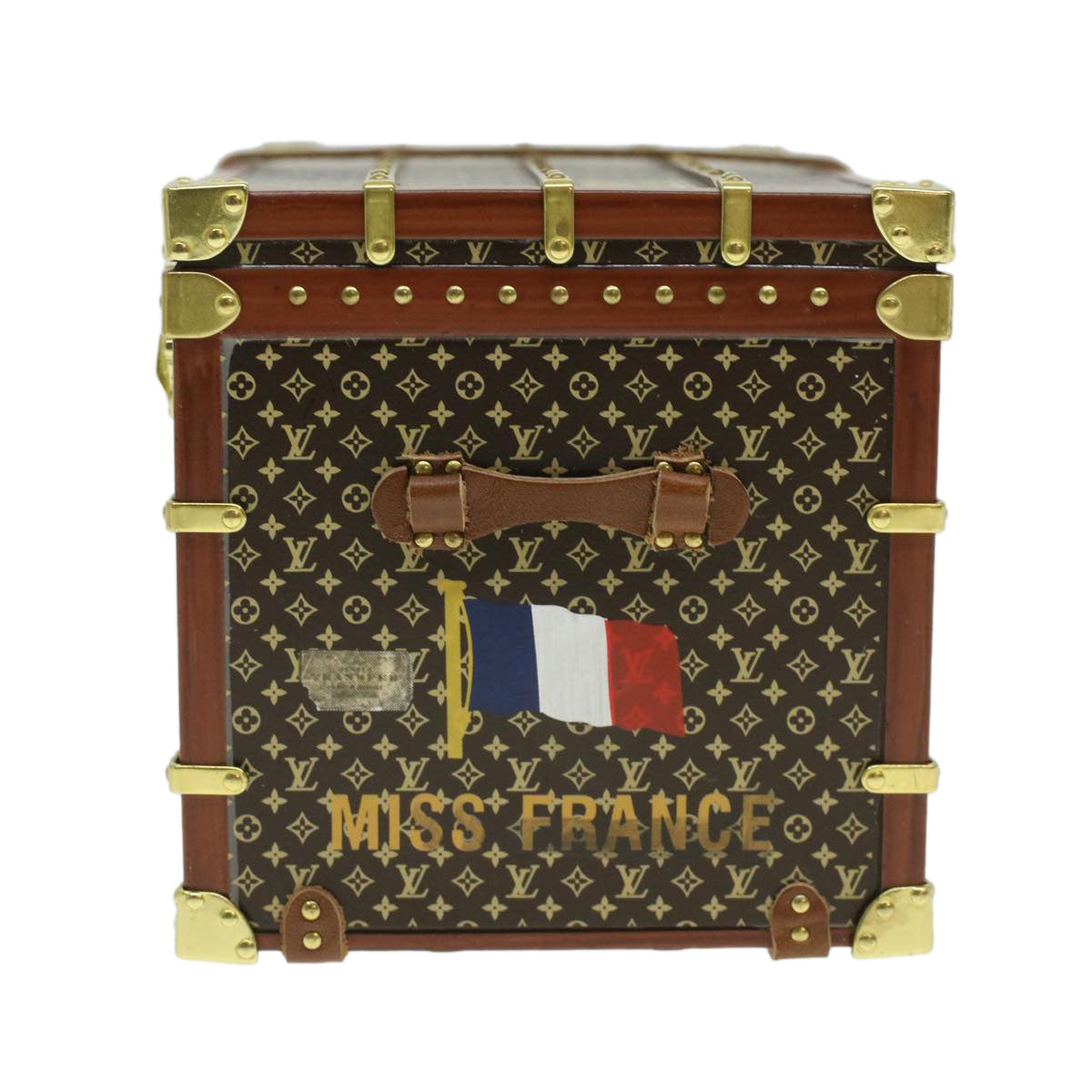 LOUIS VUITTON Miss France Paper weight Brown M99408 LV Auth 36922