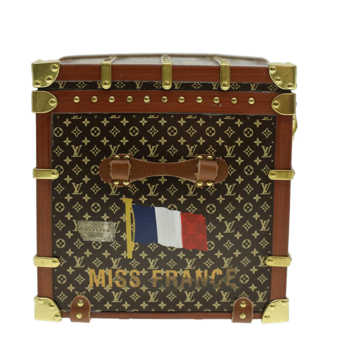 LOUIS VUITTON Miss France Paper weight Brown M99408 LV Auth 36922