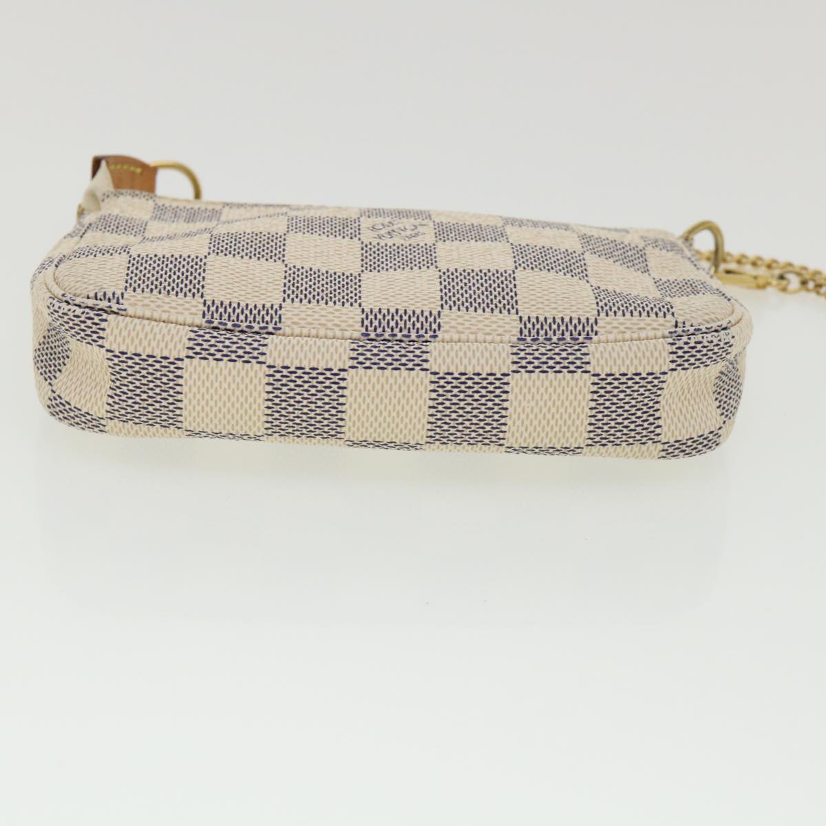 LOUIS VUITTON Damier Azur Mini Pochette Accessoires Pouch N58010 LV Auth 36923