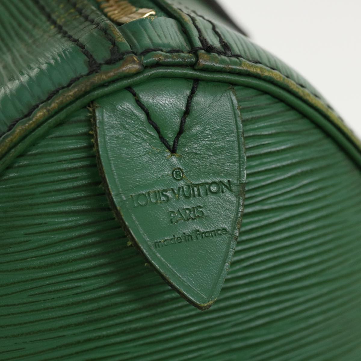 LOUIS VUITTON Epi Speedy 25 Hand Bag Green M43014 LV Auth 36926