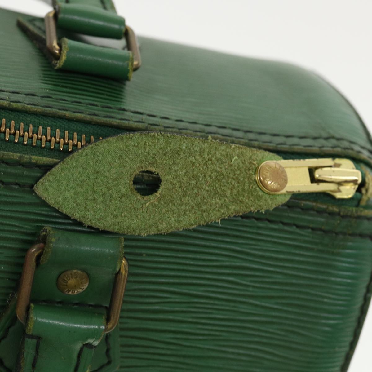 LOUIS VUITTON Epi Speedy 25 Hand Bag Green M43014 LV Auth 36926