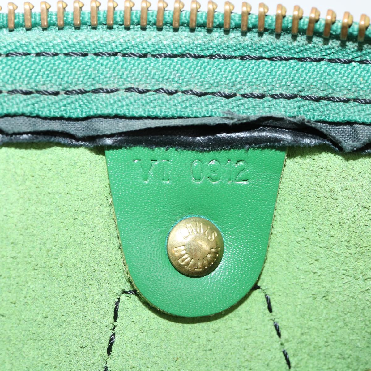 LOUIS VUITTON Epi Speedy 25 Hand Bag Green M43014 LV Auth 36926