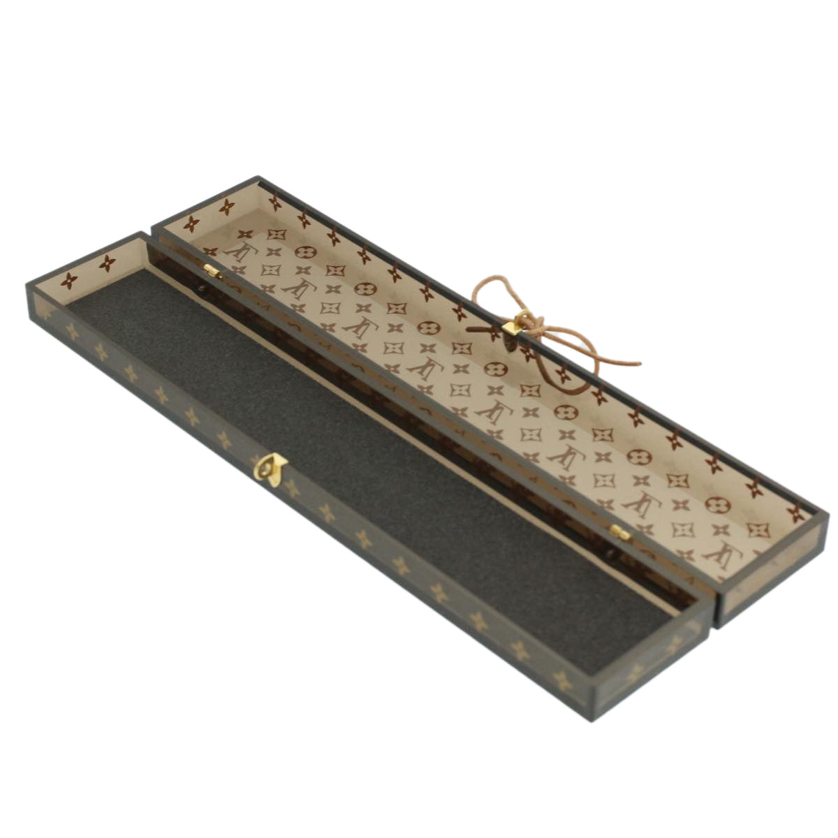 LOUIS VUITTON Monogram Chopsticks Wood VIP Only Brown LV Auth 36929