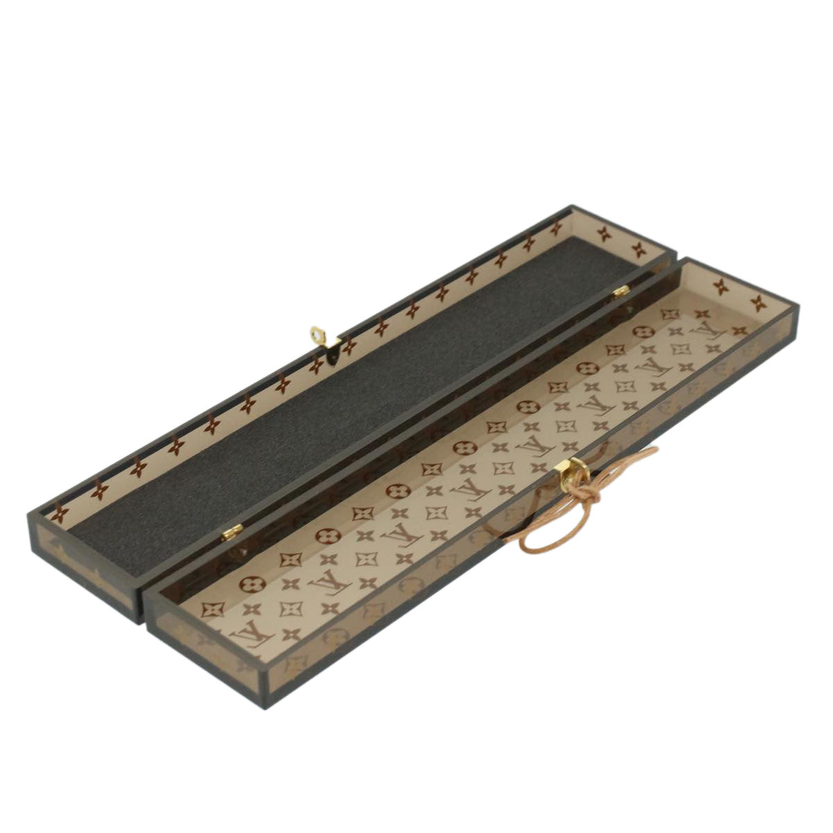 LOUIS VUITTON Monogram Chopsticks Wood VIP Only Brown LV Auth 36929