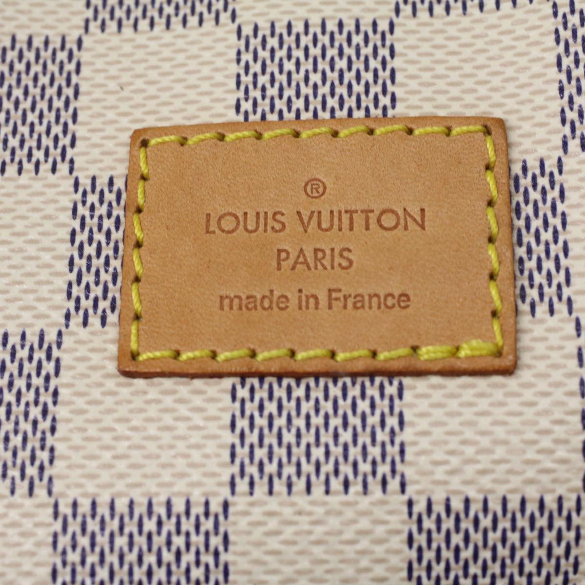 LOUIS VUITTON Damier Azur Saumur 30 Shoulder Bag N48202 LV Auth 37002