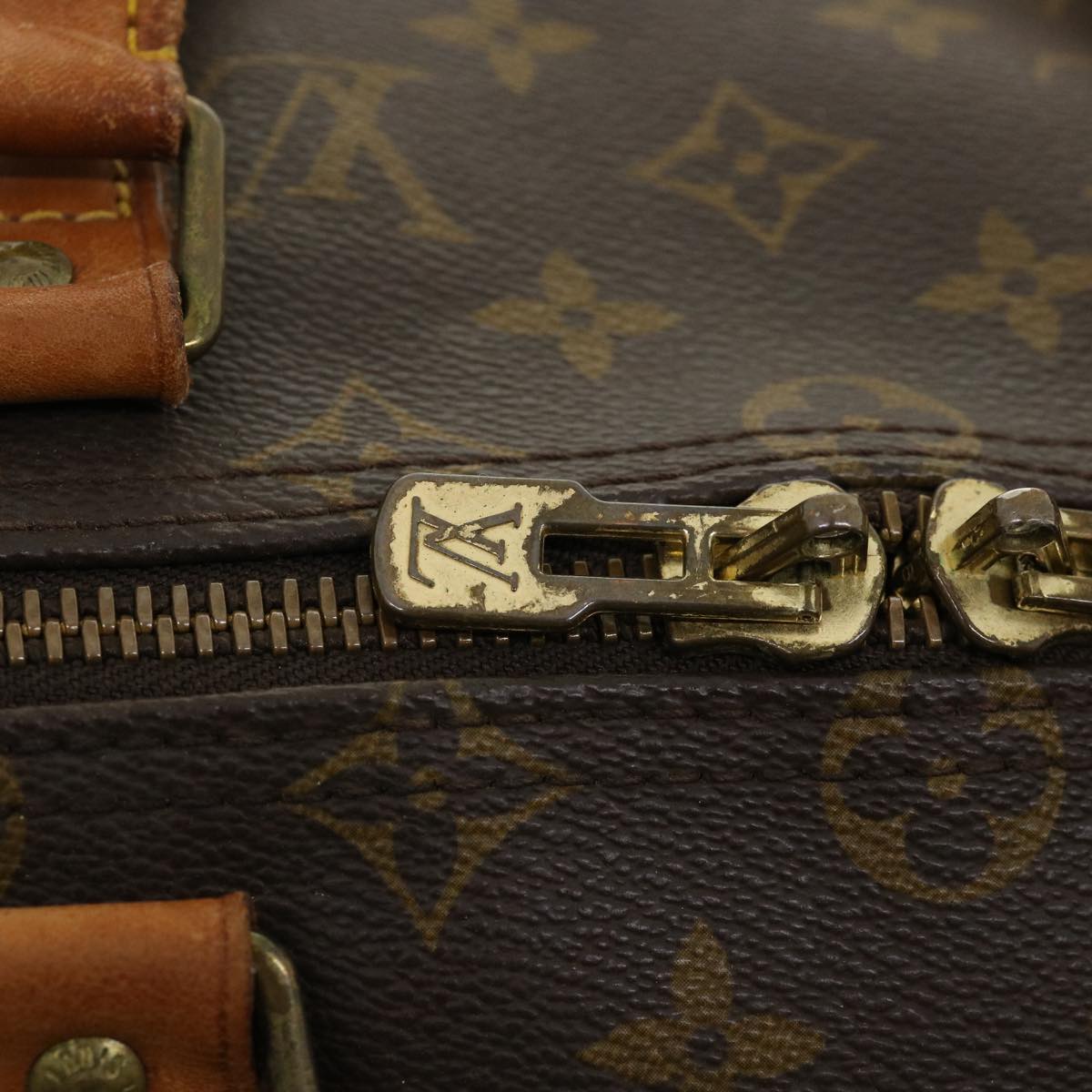 LOUIS VUITTON Monogram Keepall Bandouliere 50 Boston Bag M41416 LV Auth 37018