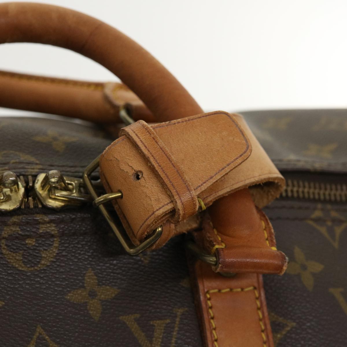 LOUIS VUITTON Monogram Keepall Bandouliere 50 Boston Bag M41416 LV Auth 37018