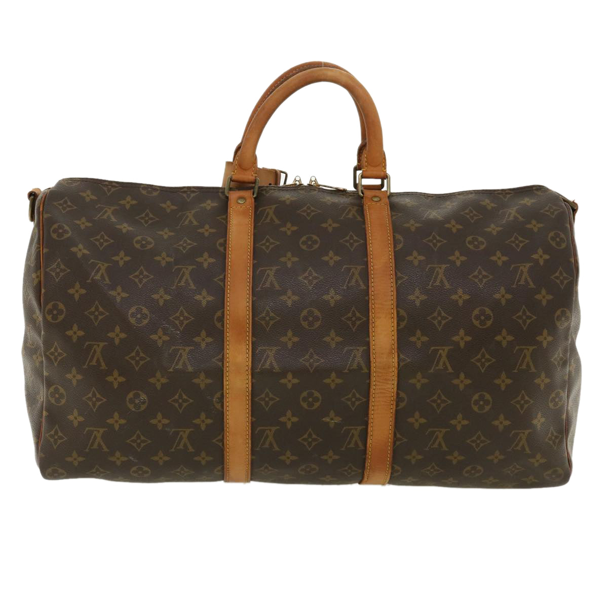 LOUIS VUITTON Monogram Keepall Bandouliere 50 Boston Bag M41416 LV Auth 37018