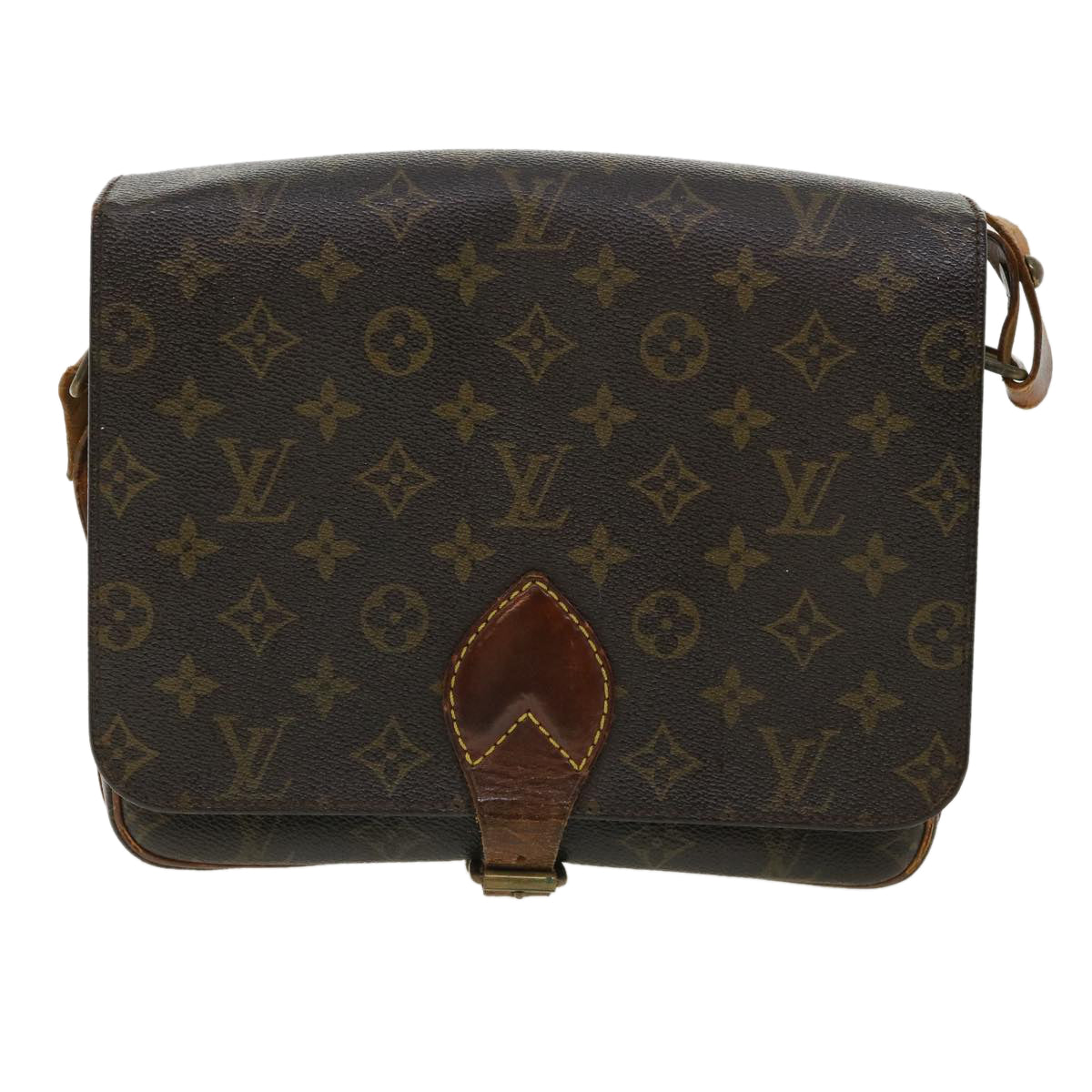 LOUIS VUITTON Monogram Cartouchiere GM Shoulder Bag M51252 LV Auth 37021