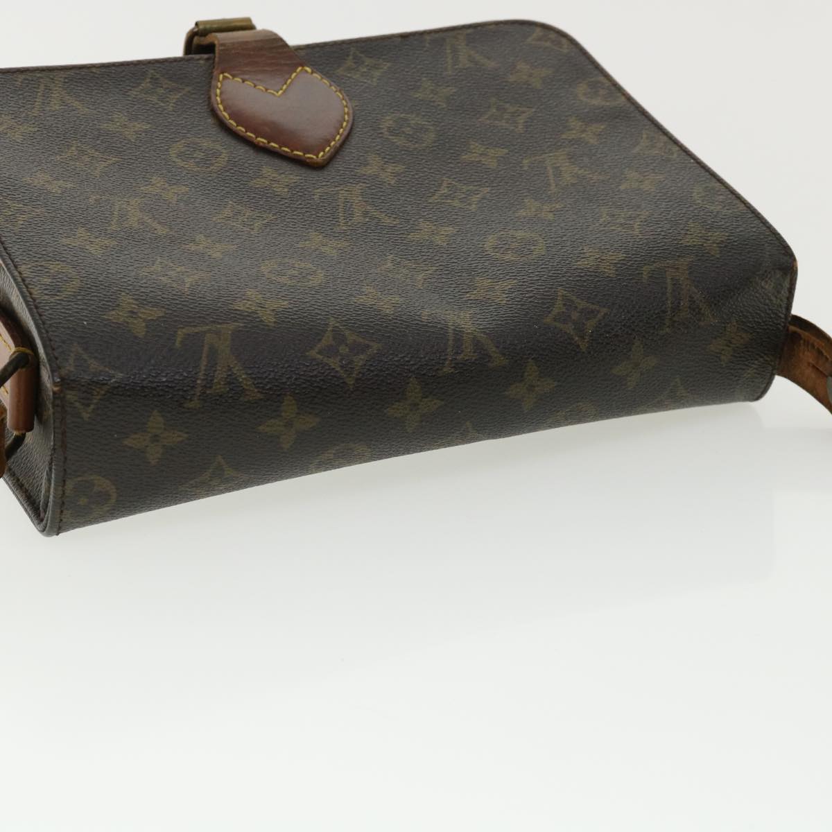 LOUIS VUITTON Monogram Cartouchiere GM Shoulder Bag M51252 LV Auth 37021