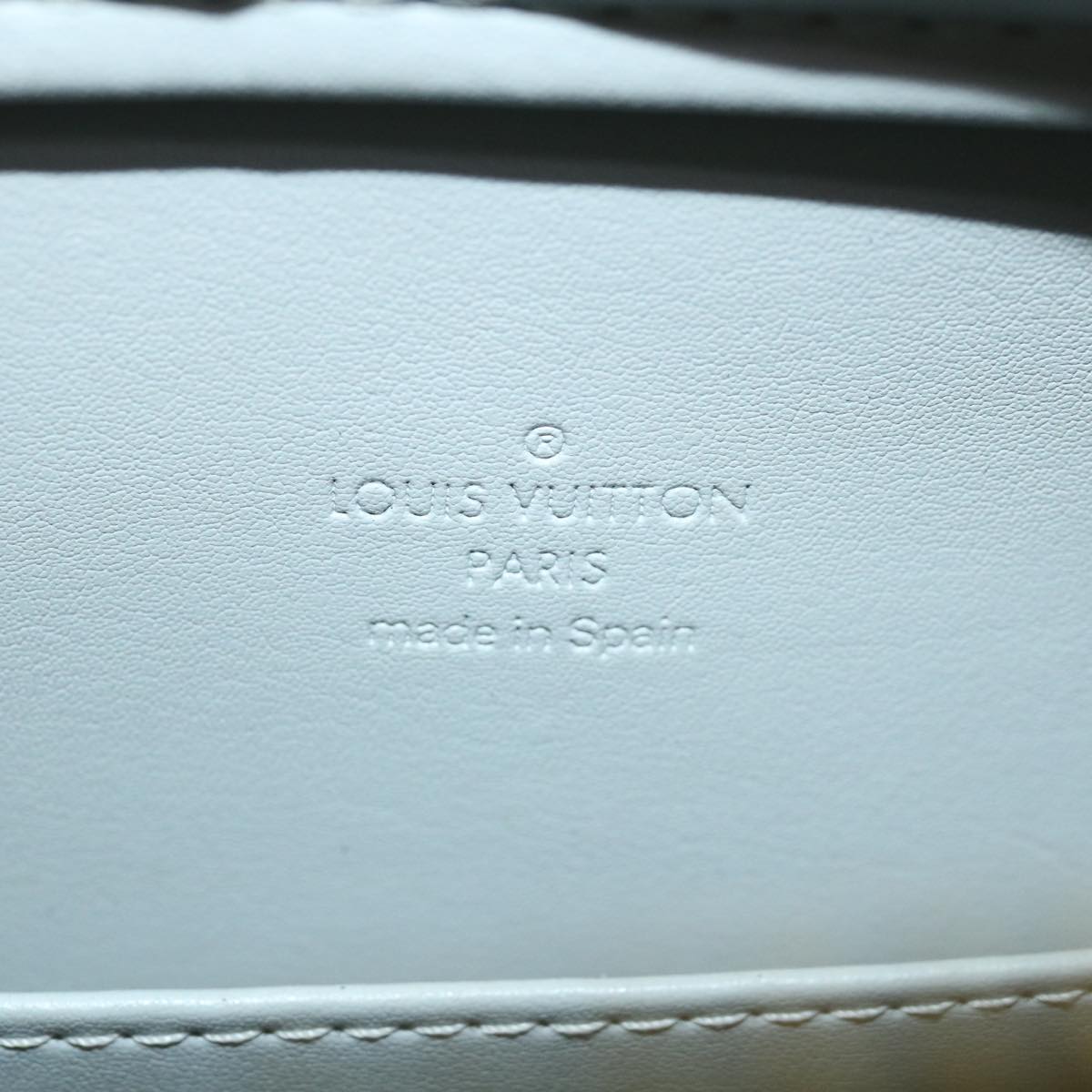 LOUIS VUITTON Monogram Vernis Columbus Tote Bag Beige M91023 LV Auth 37038