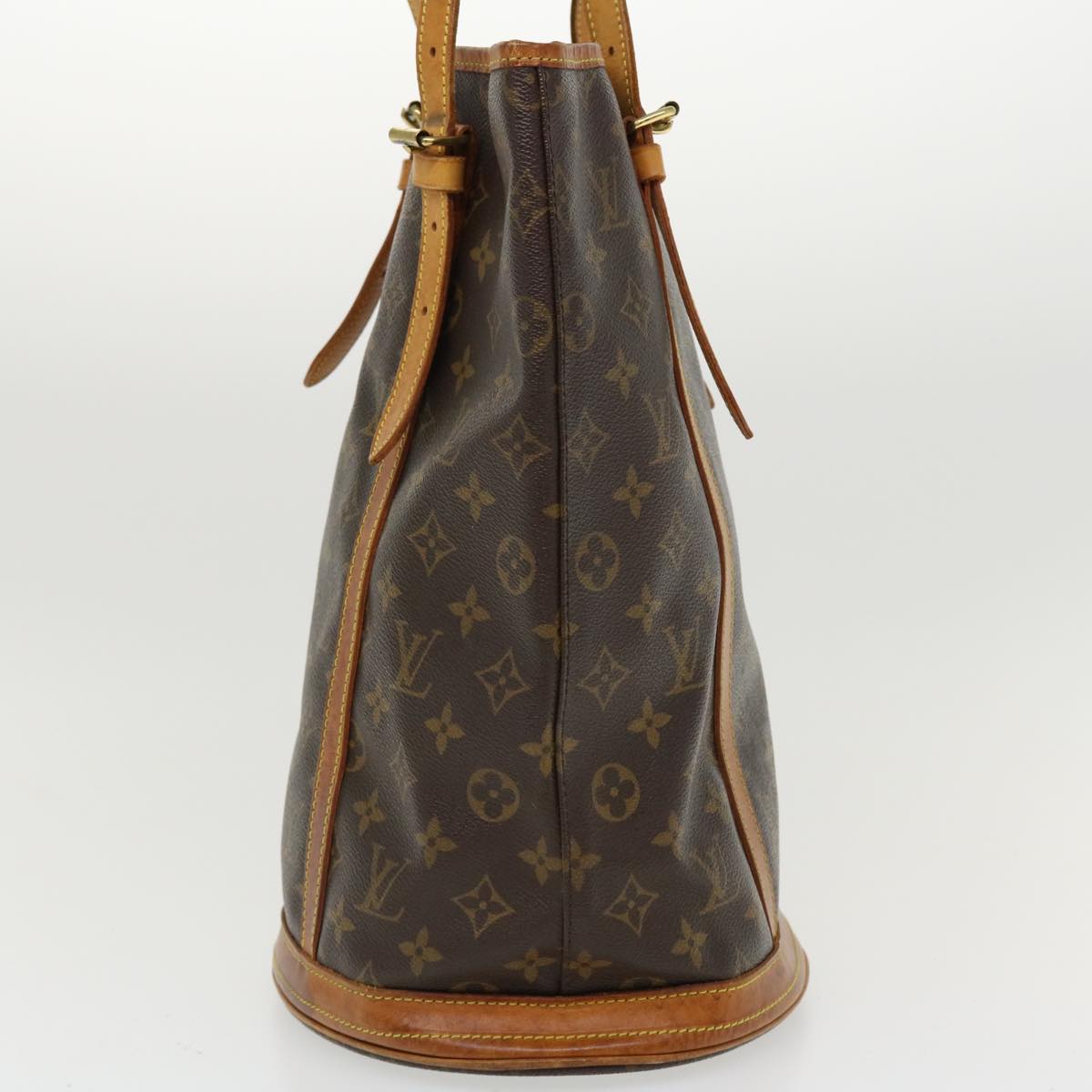 LOUIS VUITTON Monogram Bucket GM Shoulder Bag M42236 LV Auth 37039