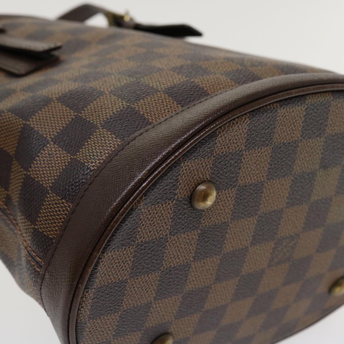 LOUIS VUITTON Damier Ebene Marais Shoulder Bag N42240 LV Auth 37048