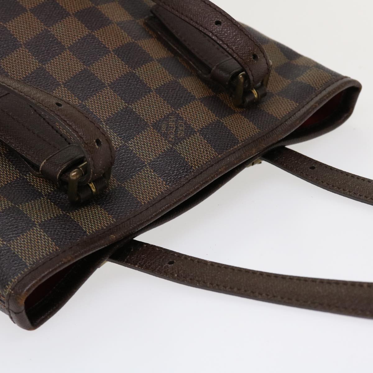 LOUIS VUITTON Damier Ebene Marais Shoulder Bag N42240 LV Auth 37048