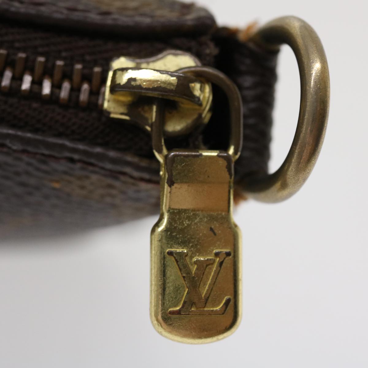 LOUIS VUITTON Monogram Pochette Accessoires Pouch M51980 LV Auth 37050