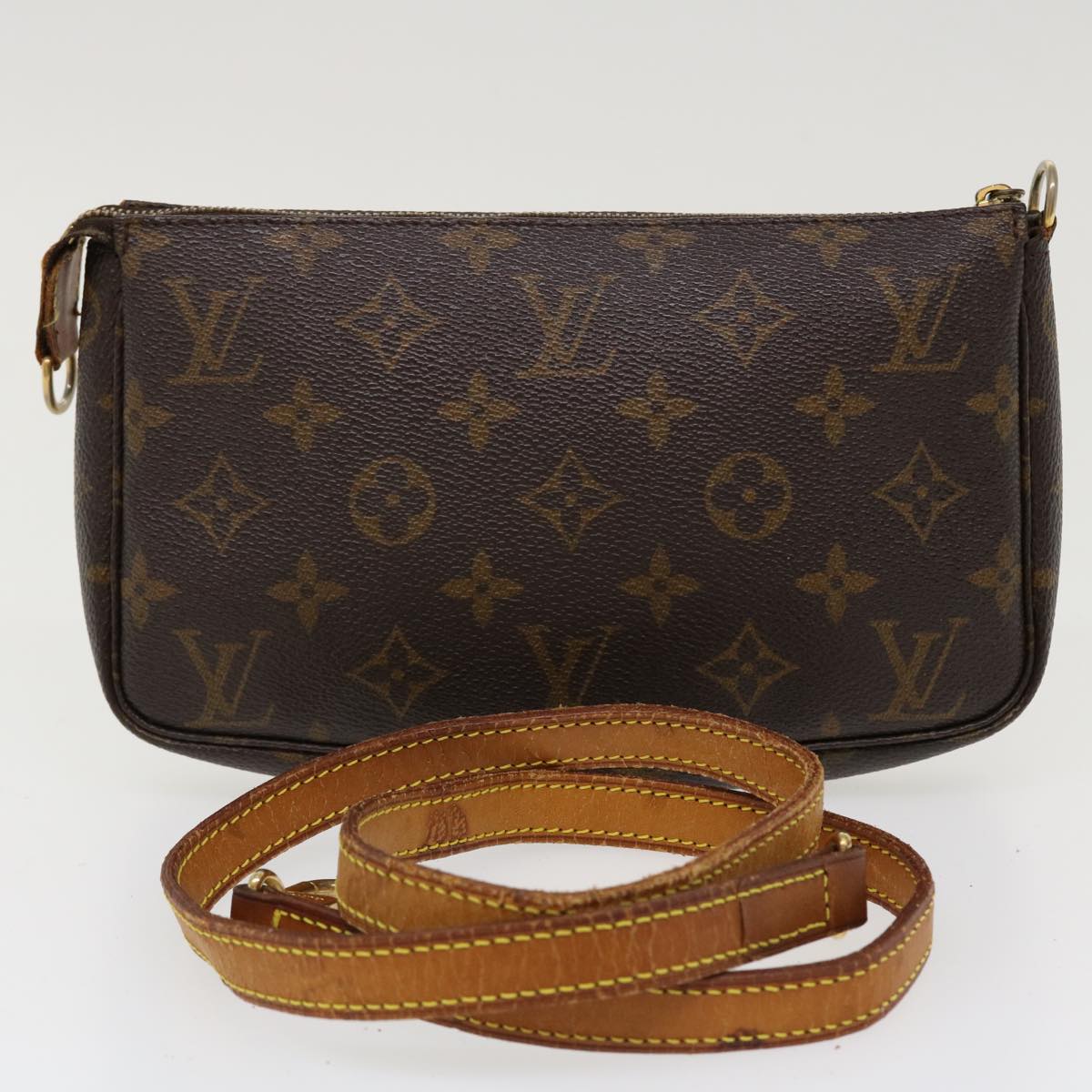 LOUIS VUITTON Monogram Pochette Accessoires Pouch M51980 LV Auth 37050