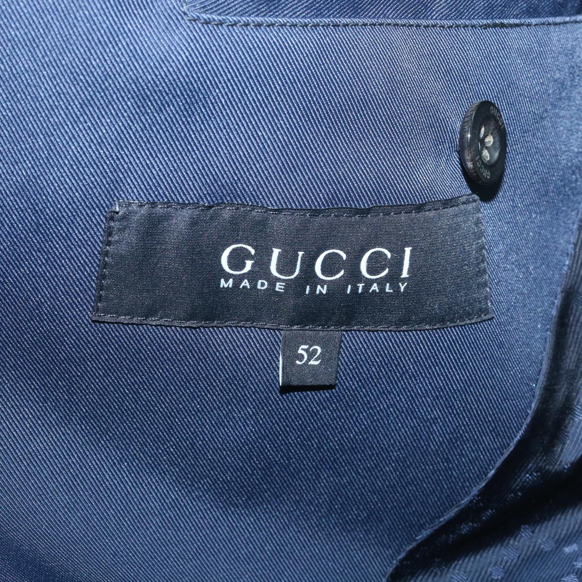 GUCCI Jacket Plaid Blue Black Auth 37056