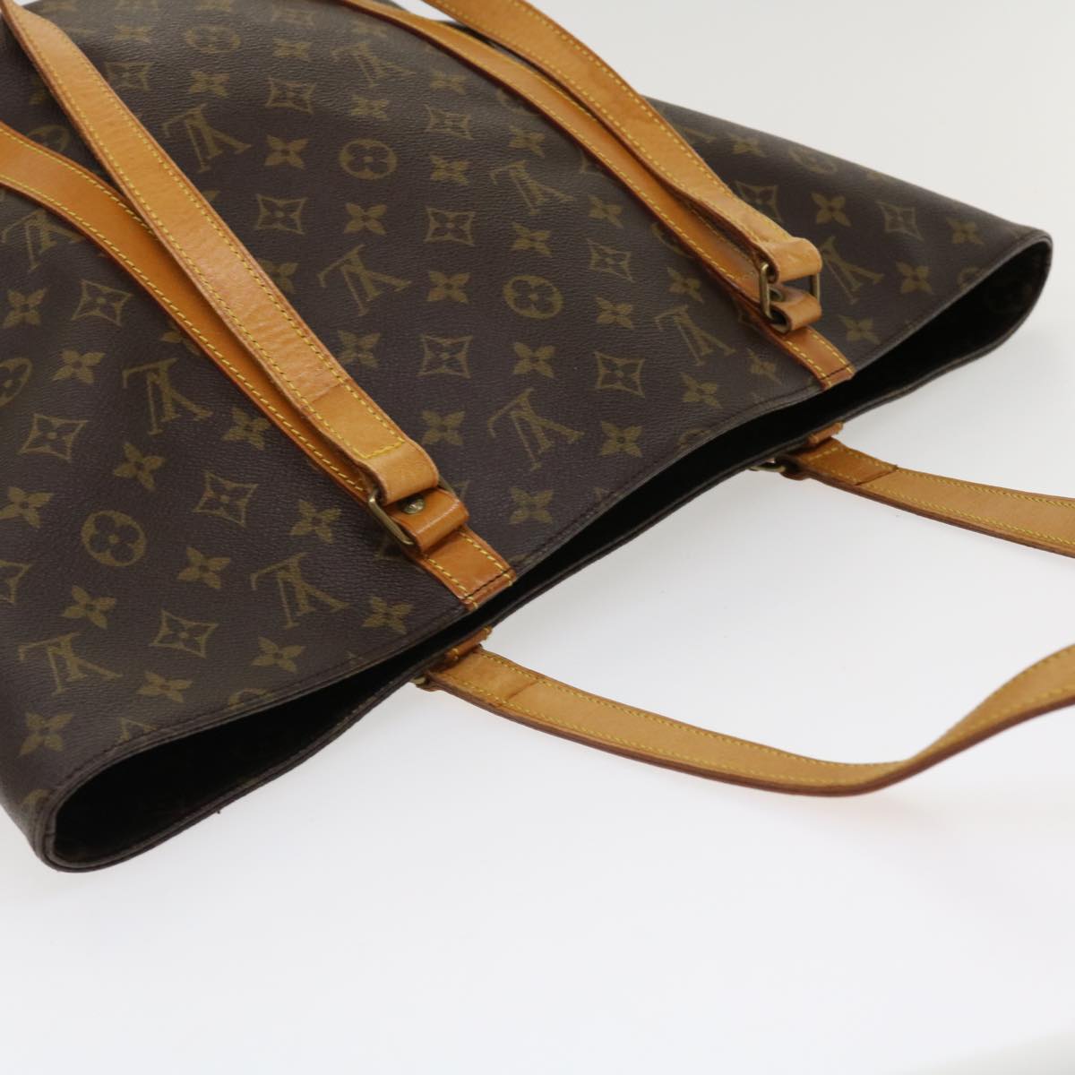 LOUIS VUITTON Monogram Sac Shopping Tote Bag M51108 LV Auth 37062