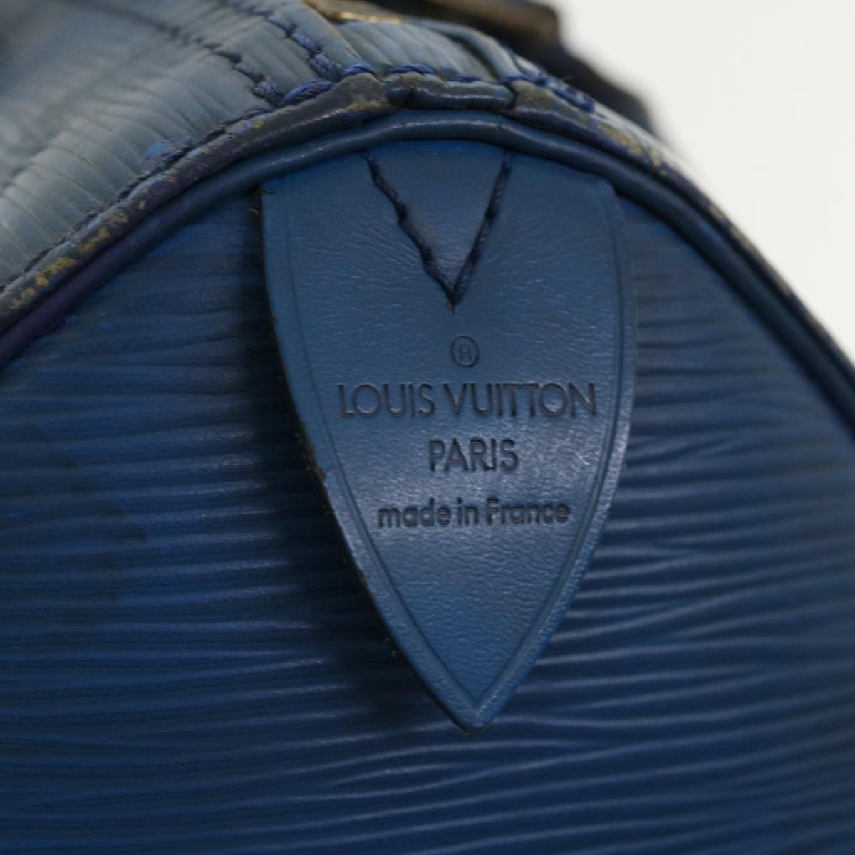 LOUIS VUITTON Epi Speedy 25 Hand Bag Toledo Blue M43015 LV Auth 37069