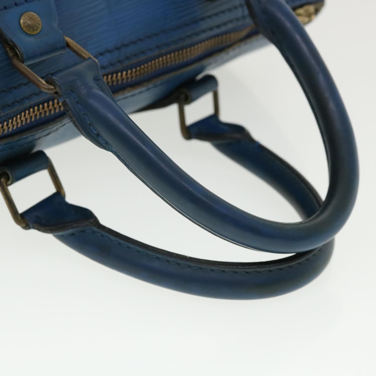 LOUIS VUITTON Epi Speedy 25 Hand Bag Toledo Blue M43015 LV Auth 37069