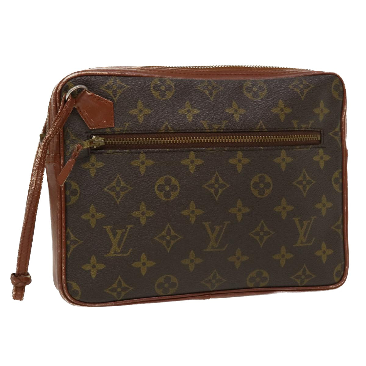 LOUIS VUITTON Monogram Pochette Sports Clutch Bag No.183 LV Auth 37070