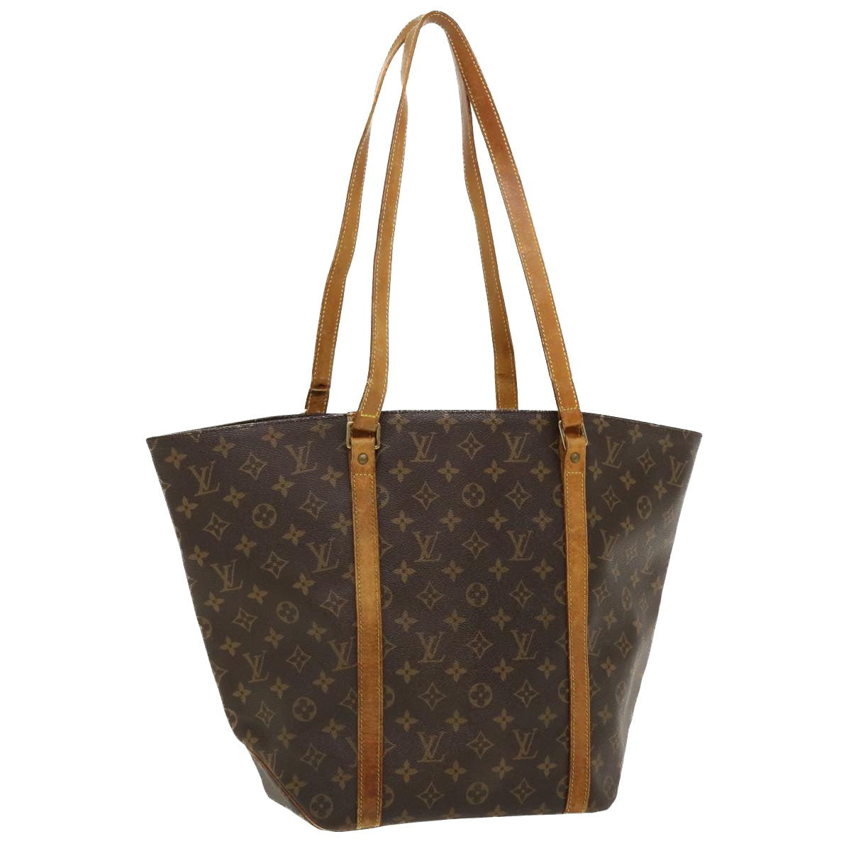 LOUIS VUITTON Monogram Sac Shopping Tote Bag M51108 LV Auth 37080