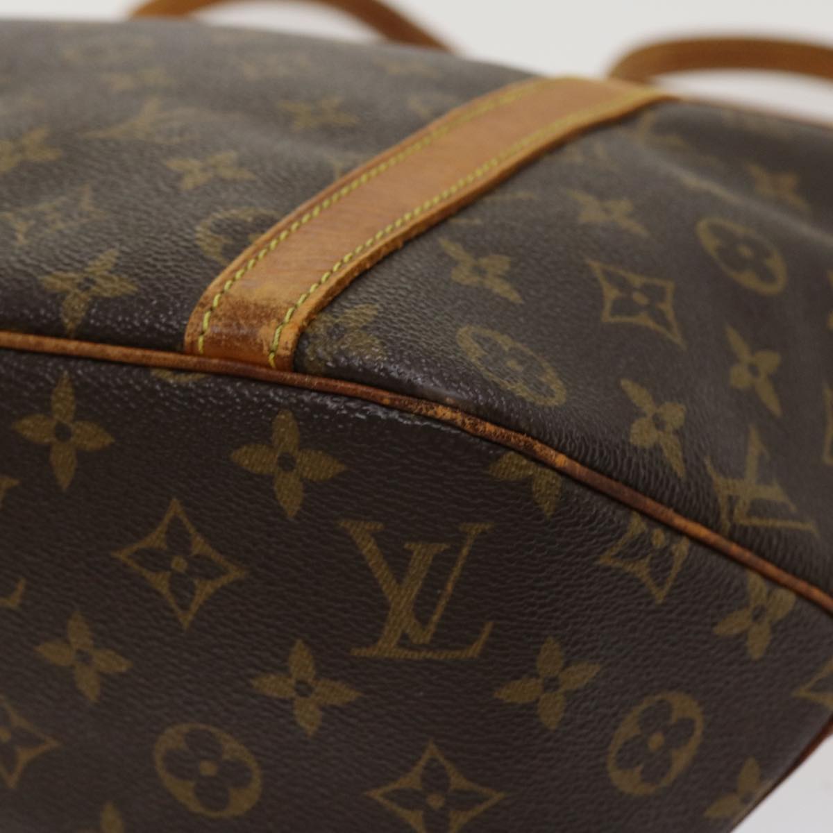 LOUIS VUITTON Monogram Sac Shopping Tote Bag M51108 LV Auth 37080