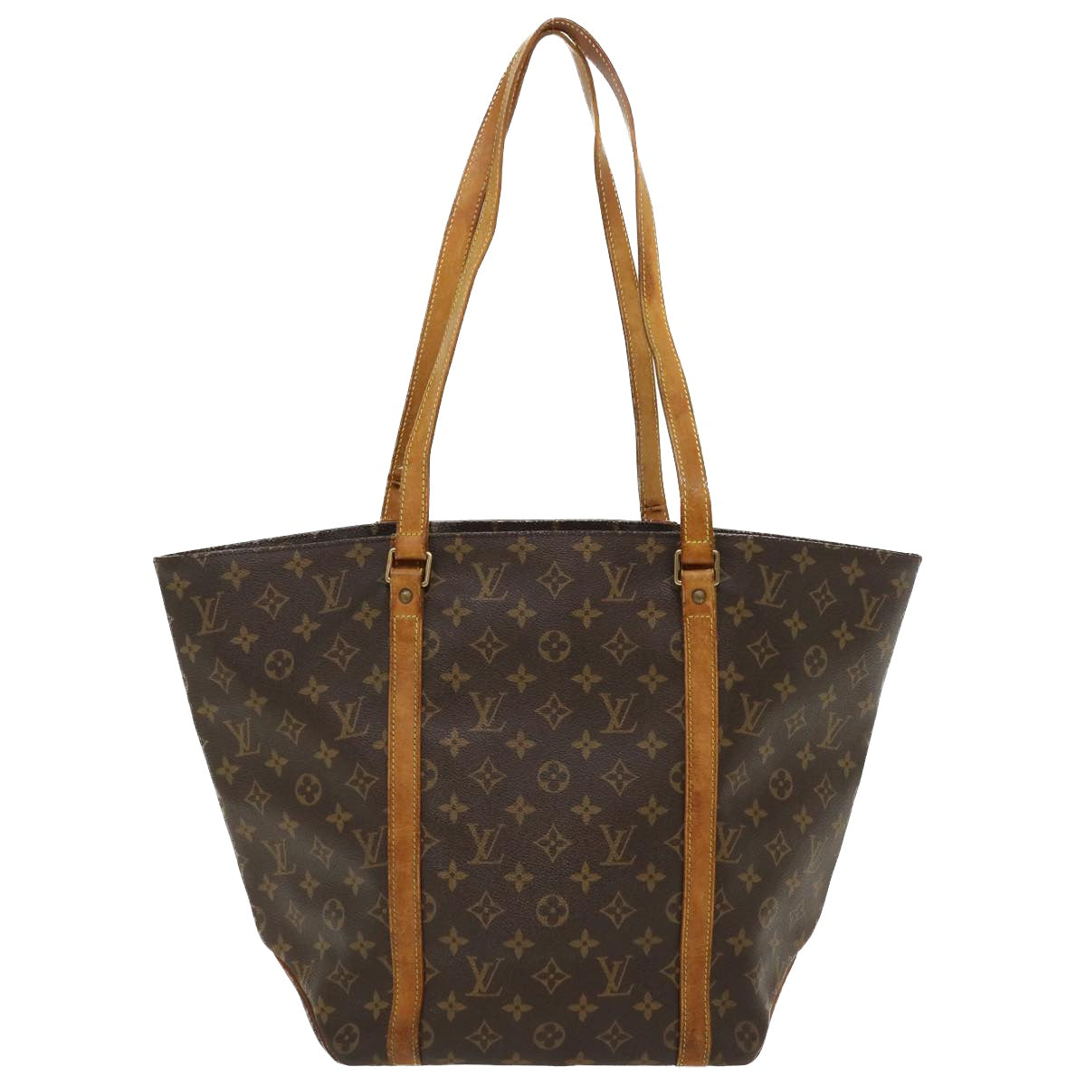 LOUIS VUITTON Monogram Sac Shopping Tote Bag M51108 LV Auth 37080