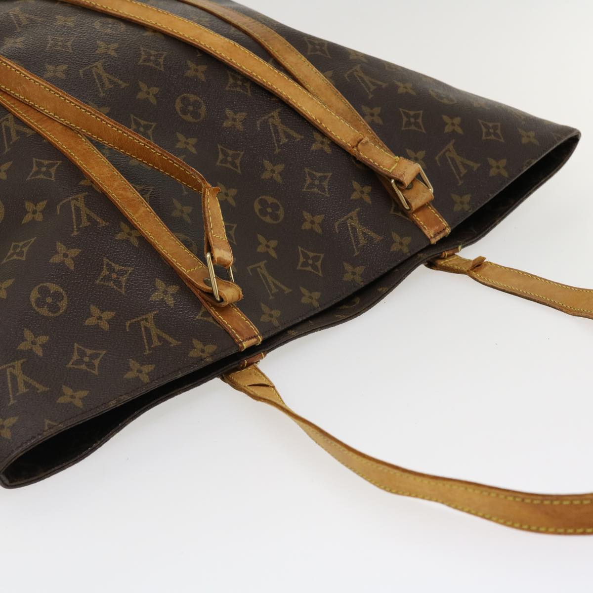 LOUIS VUITTON Monogram Sac Shopping Tote Bag M51108 LV Auth 37080