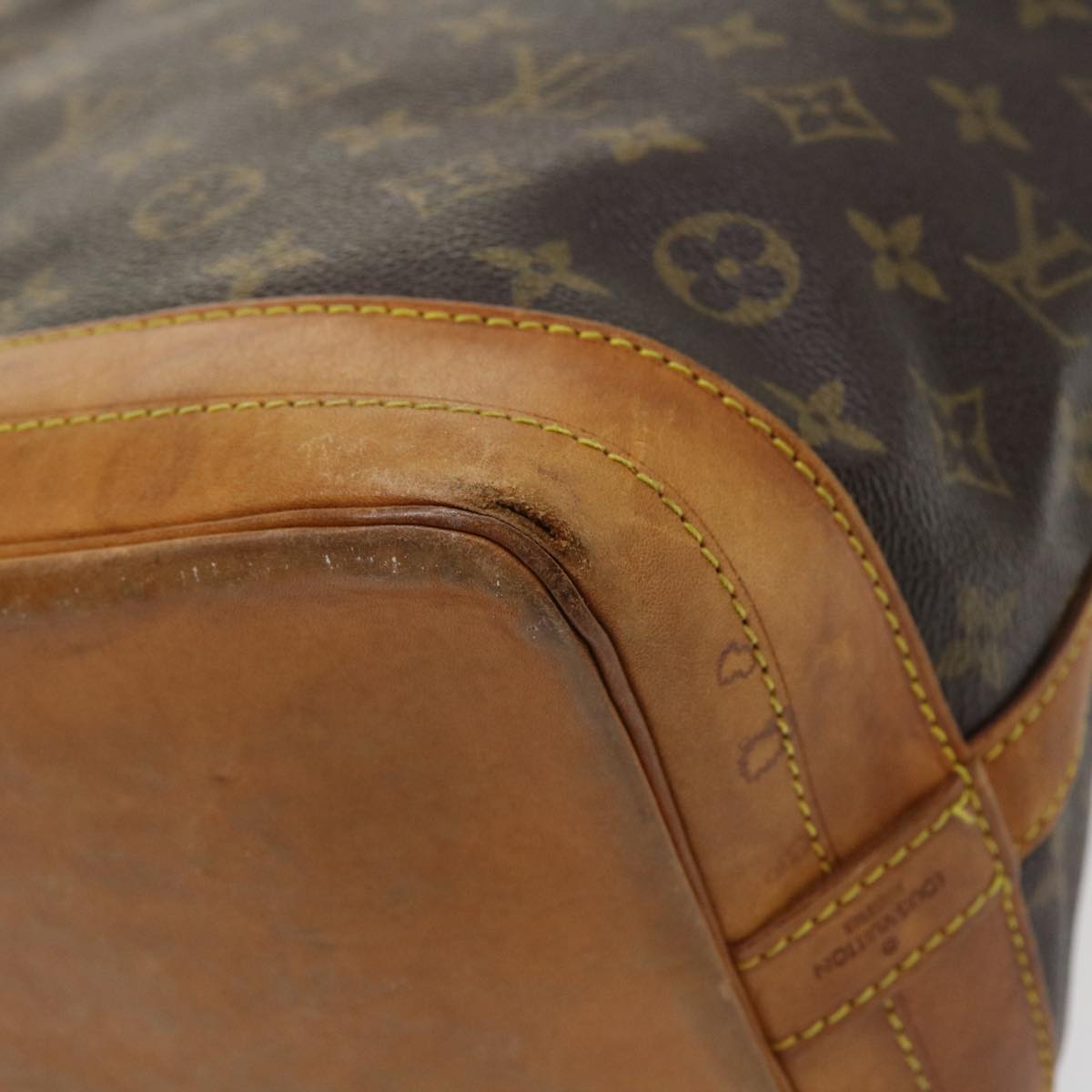 LOUIS VUITTON Monogram Noe Shoulder Bag M42224 LV Auth 37081