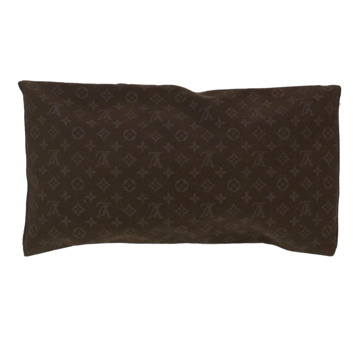 LOUIS VUITTON Monogram Voyage Kit Eye Mask Neck Pillow VIP Brown LV Auth 37082