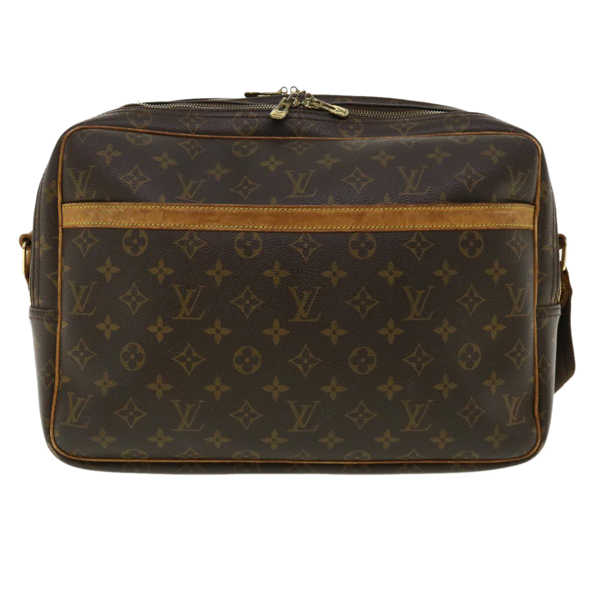 LOUIS VUITTON Monogram Reporter GM Shoulder Bag M45252 LV Auth 37086