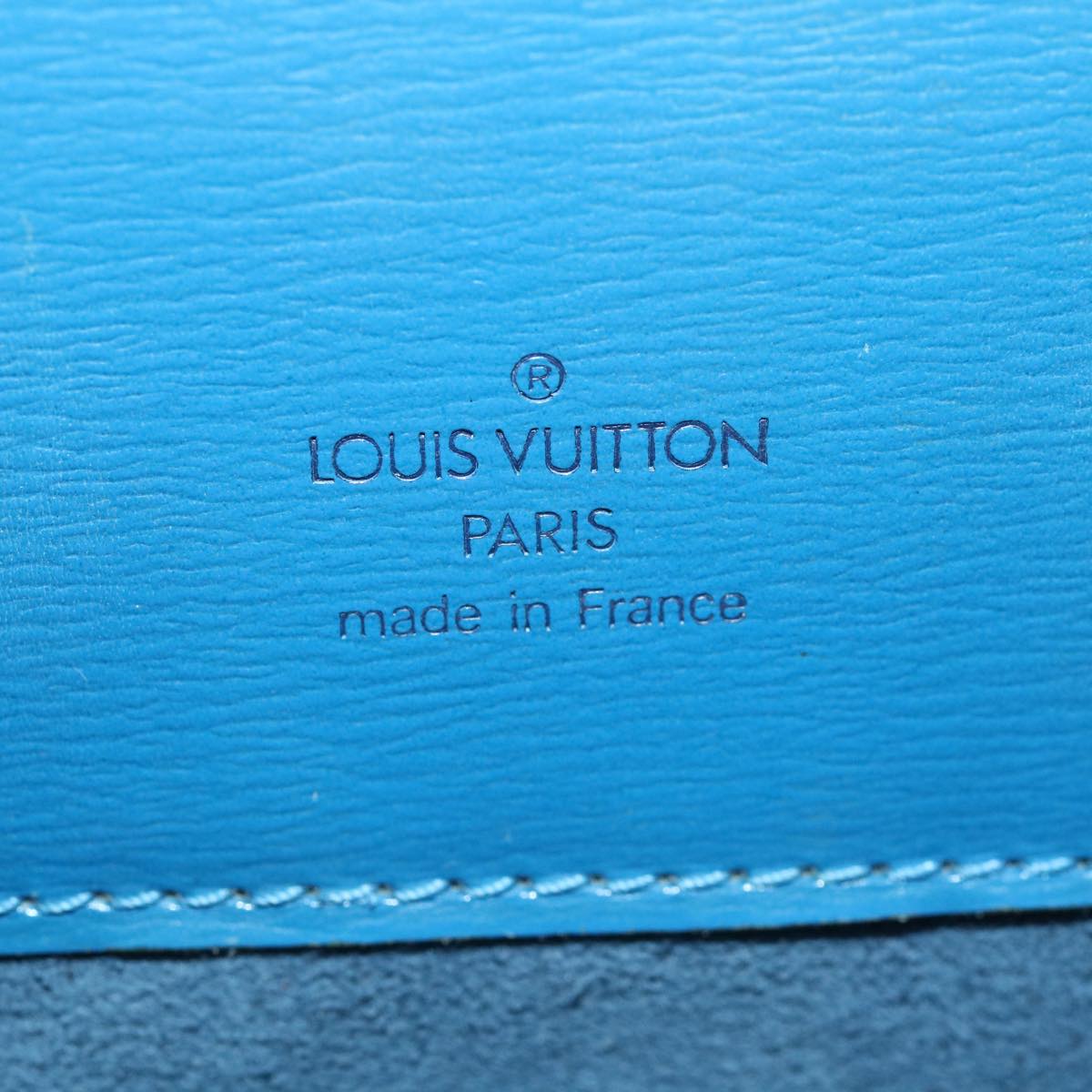 LOUIS VUITTON Epi Cluny Shoulder Bag Blue M52255 LV Auth 37090