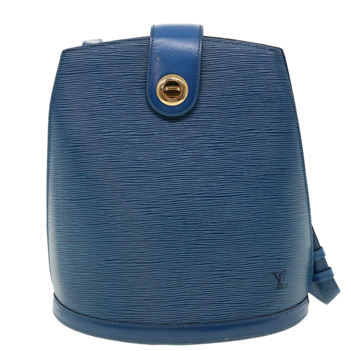 LOUIS VUITTON Epi Cluny Shoulder Bag Blue M52255 LV Auth 37090