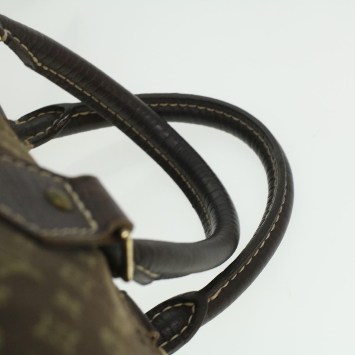 LOUIS VUITTON Monogram Mini Lin Speedy 30 Hand Bag Ebene M95224 LV Auth 37104