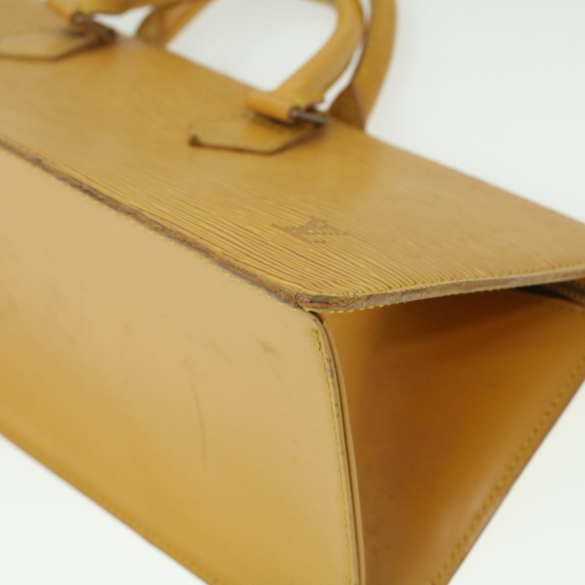 LOUIS VUITTON Epi Sac Triangle Hand Bag Yellow M52099 LV Auth 37142