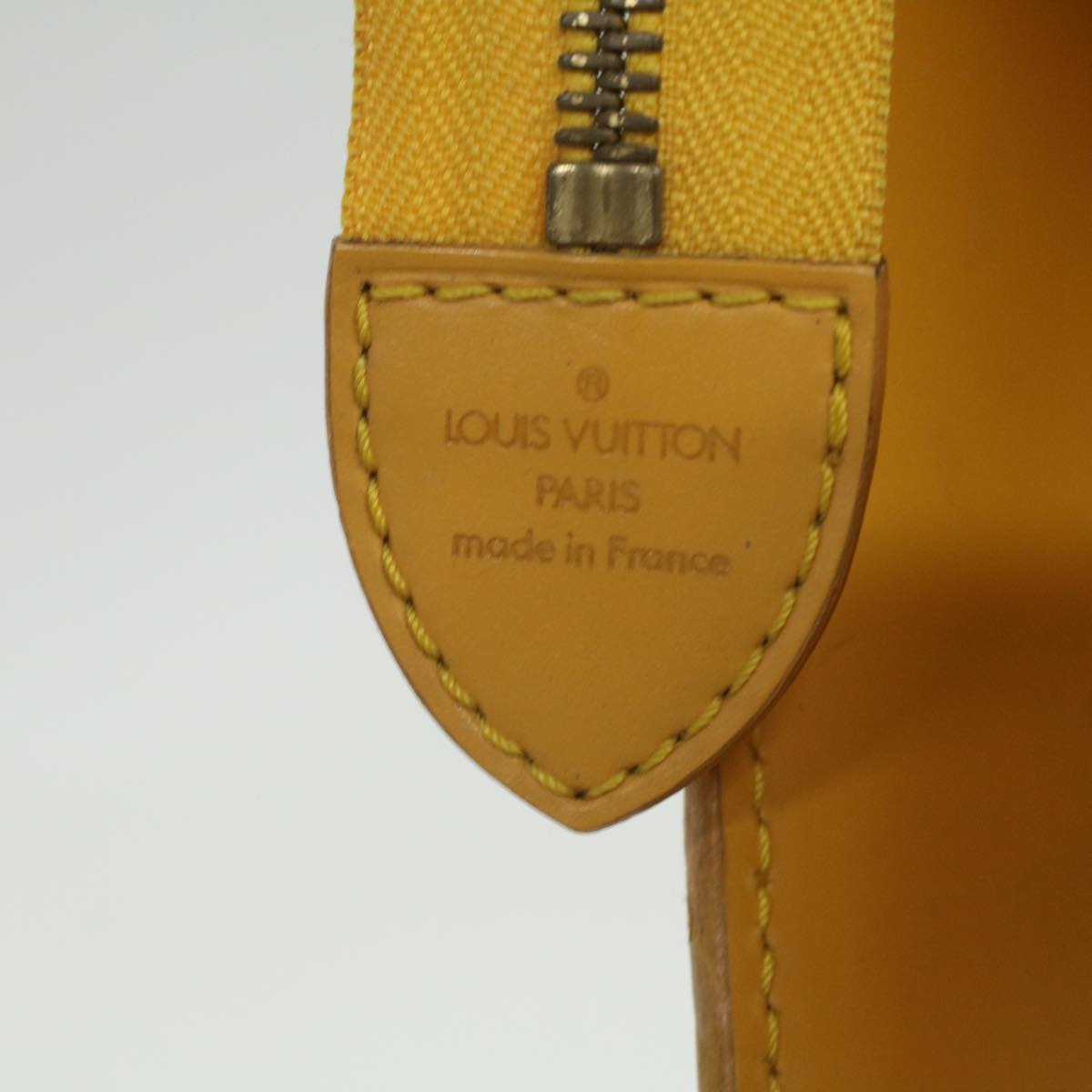 LOUIS VUITTON Epi Sac Triangle Hand Bag Yellow M52099 LV Auth 37142