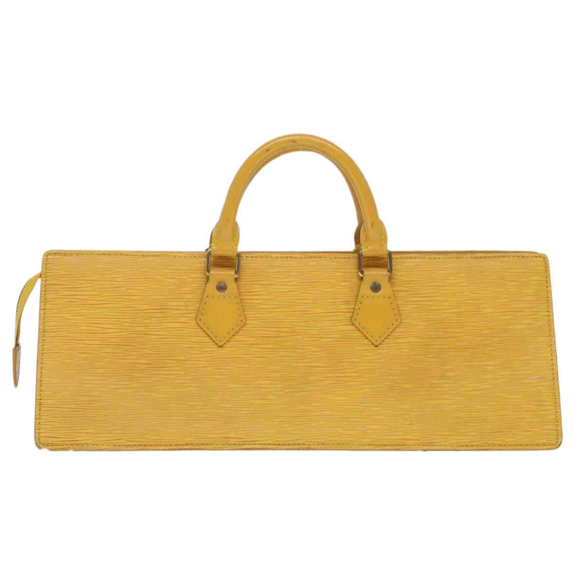 LOUIS VUITTON Epi Sac Triangle Hand Bag Yellow M52099 LV Auth 37142 - 0