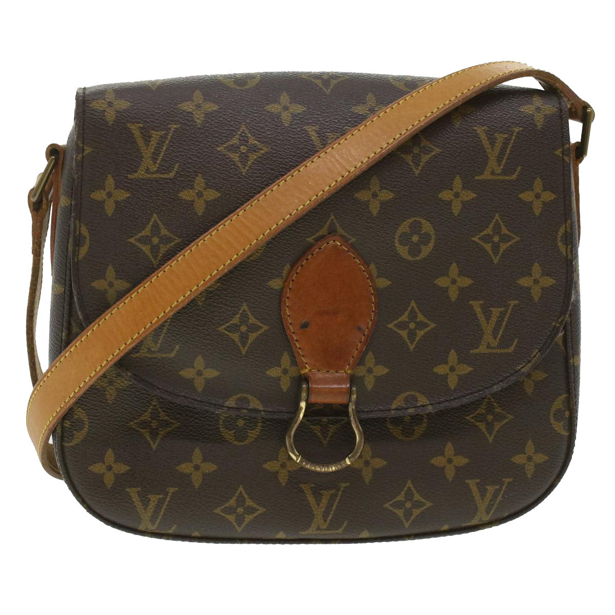 LOUIS VUITTON Monogram Saint Cloud GM Shoulder Bag M51242 LV Auth 37159