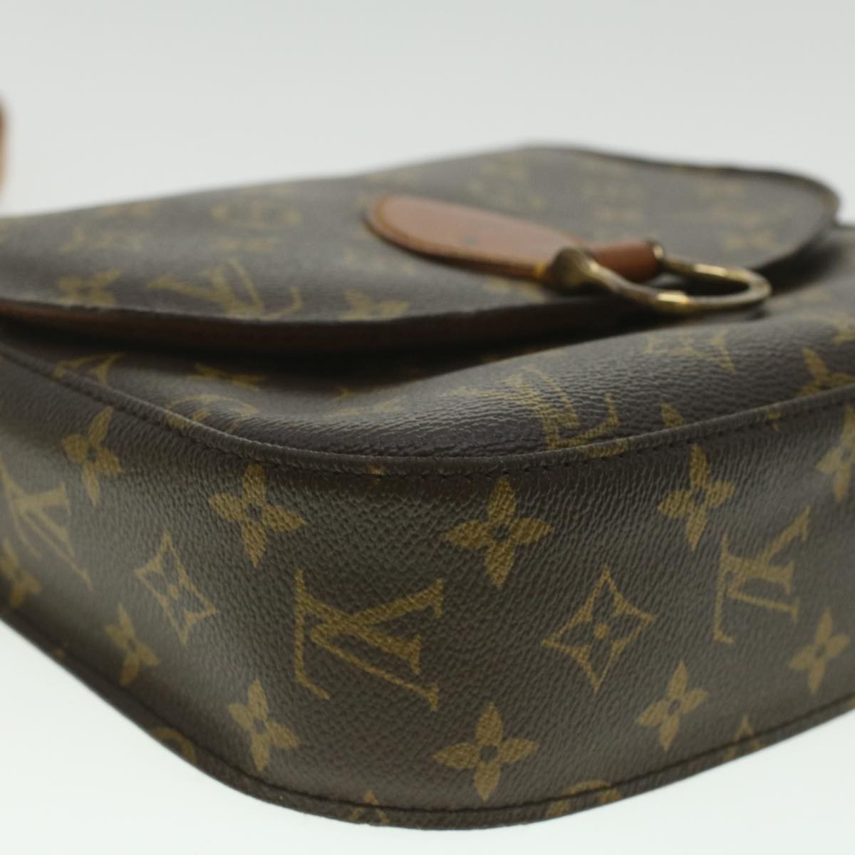 LOUIS VUITTON Monogram Saint Cloud GM Shoulder Bag M51242 LV Auth 37159