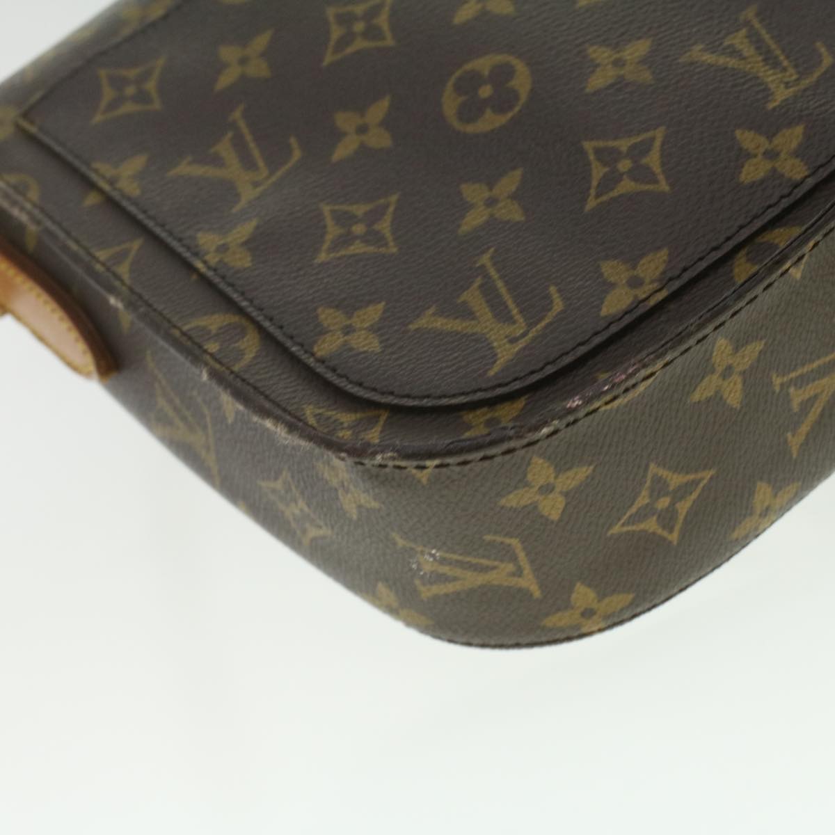 LOUIS VUITTON Monogram Saint Cloud GM Shoulder Bag M51242 LV Auth 37159