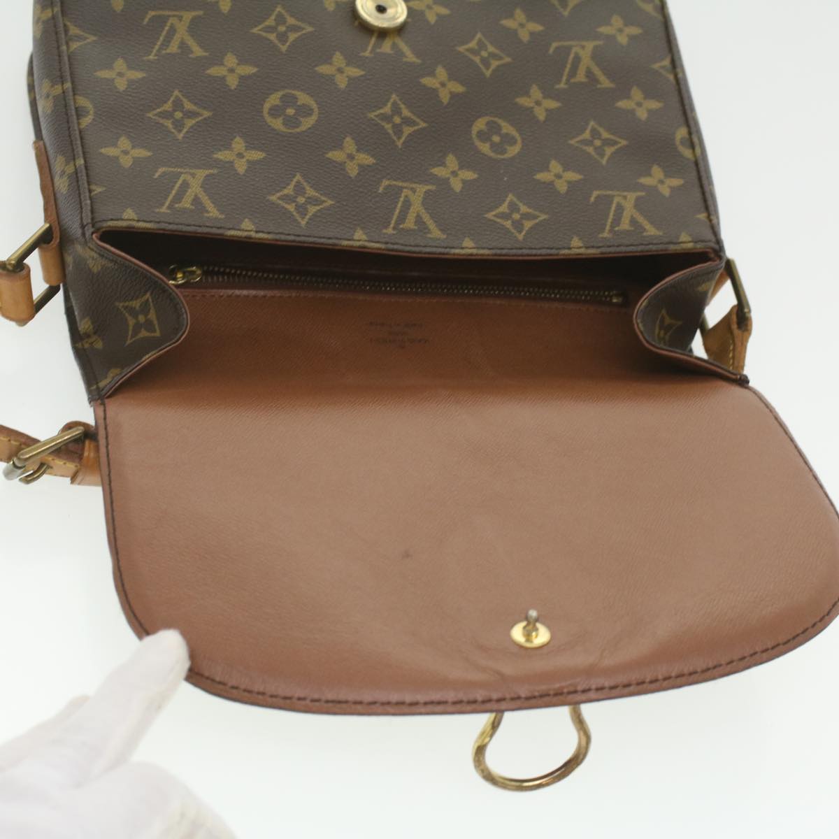 LOUIS VUITTON Monogram Saint Cloud GM Shoulder Bag M51242 LV Auth 37159