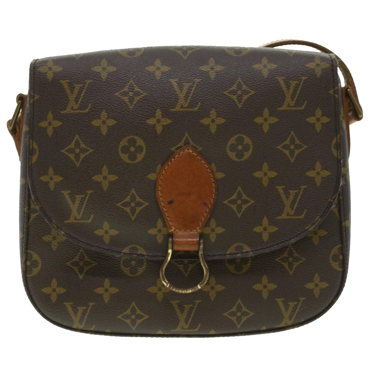 LOUIS VUITTON Monogram Saint Cloud GM Shoulder Bag M51242 LV Auth 37159