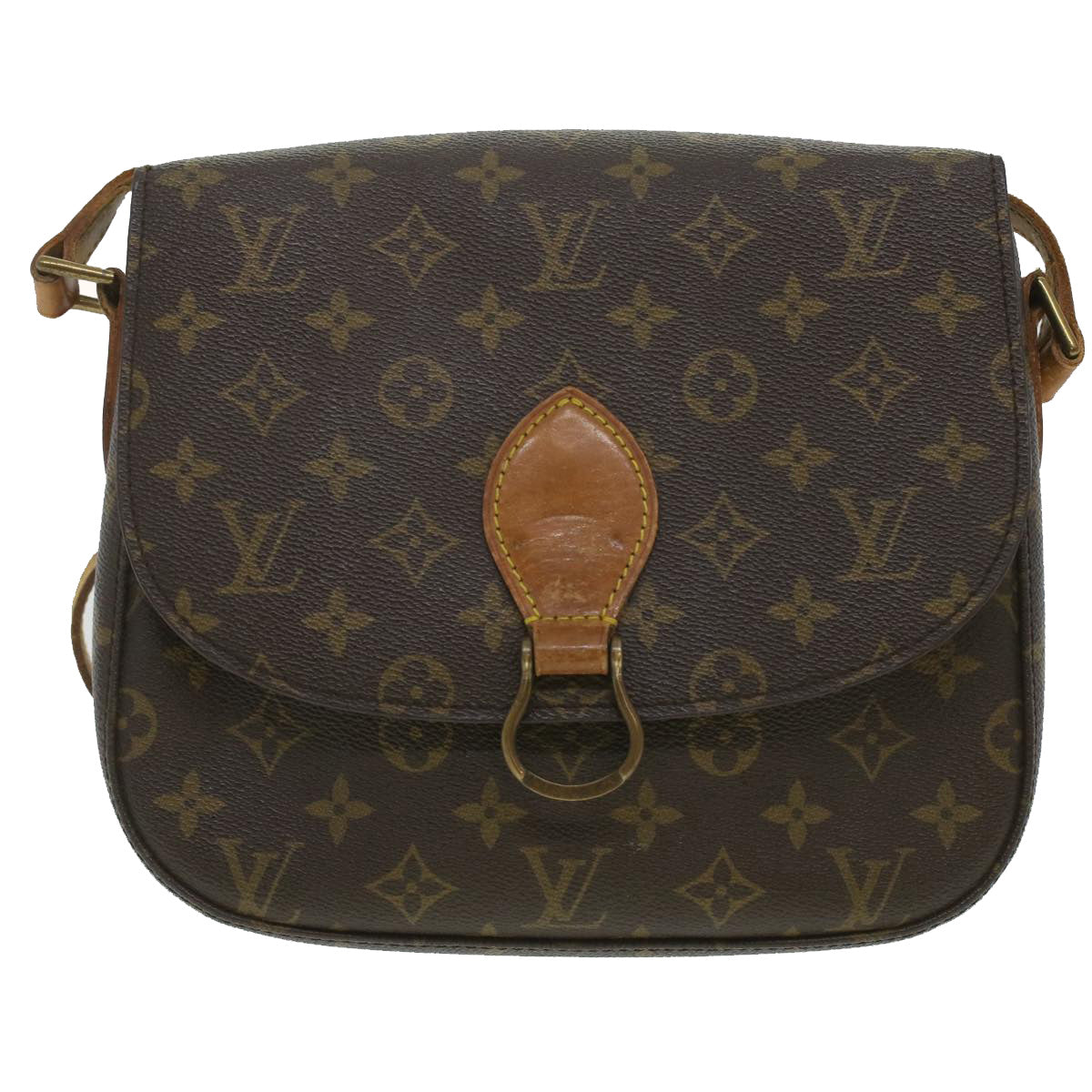 LOUIS VUITTON Monogram Saint Cloud GM Shoulder Bag M51242 LV Auth 37160