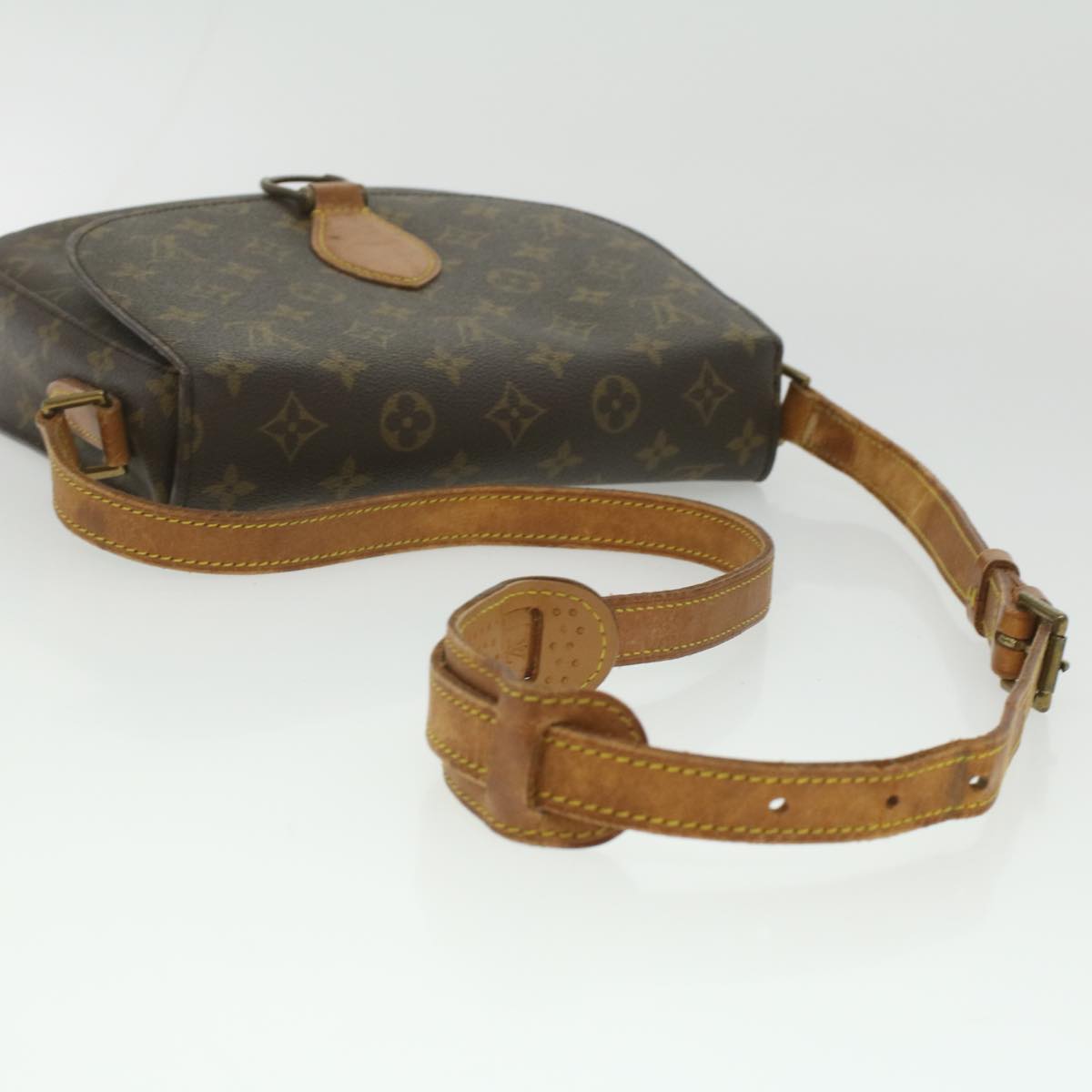 LOUIS VUITTON Monogram Saint Cloud GM Shoulder Bag M51242 LV Auth 37160