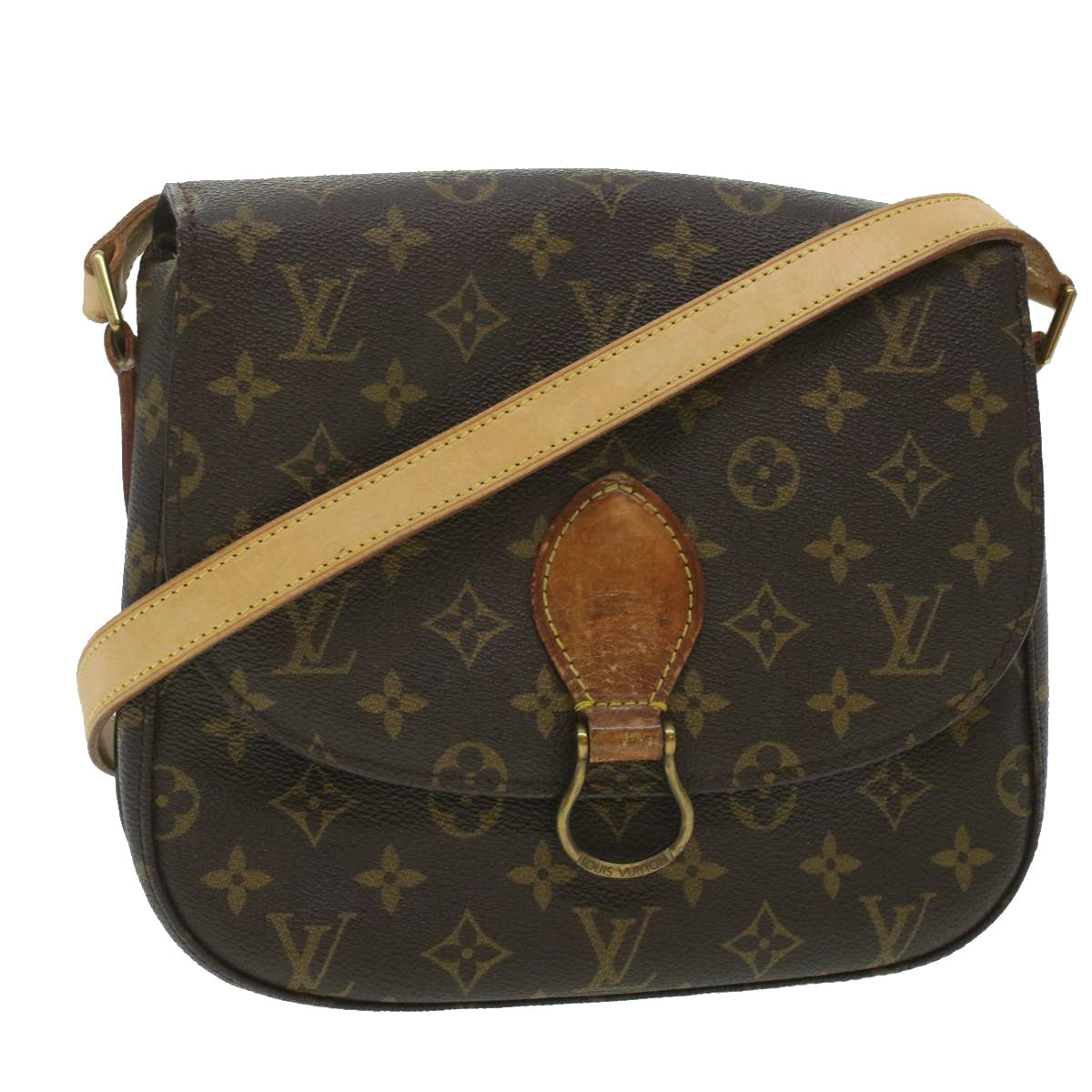 LOUIS VUITTON Monogram Saint Cloud GM Shoulder Bag M51242 LV Auth 37162