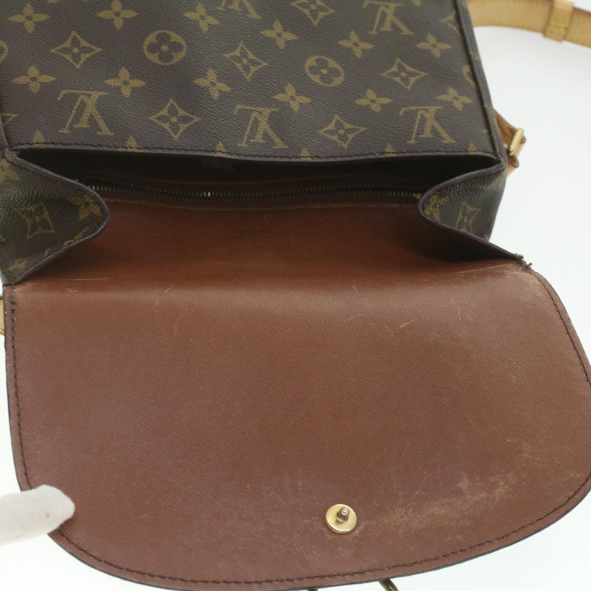 LOUIS VUITTON Monogram Saint Cloud GM Shoulder Bag M51242 LV Auth 37162