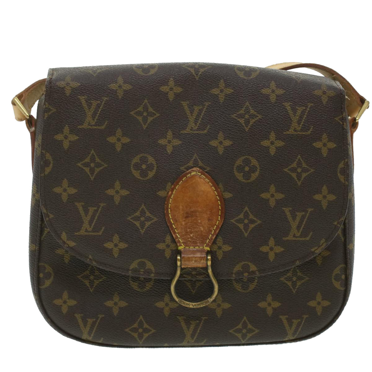 LOUIS VUITTON Monogram Saint Cloud GM Shoulder Bag M51242 LV Auth 37162