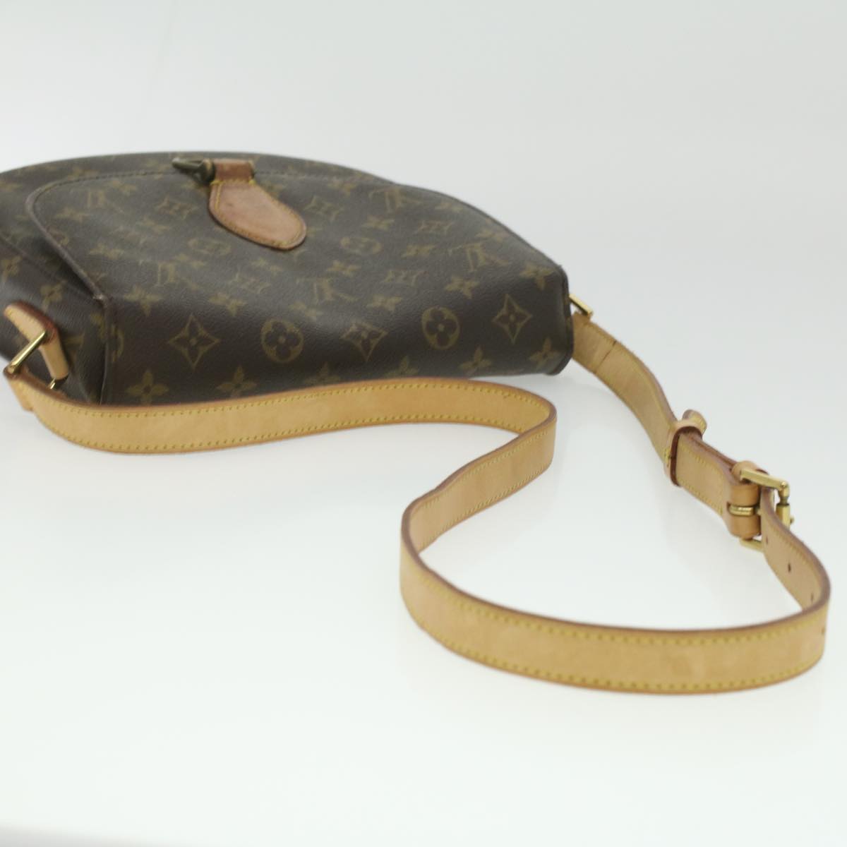 LOUIS VUITTON Monogram Saint Cloud GM Shoulder Bag M51242 LV Auth 37162